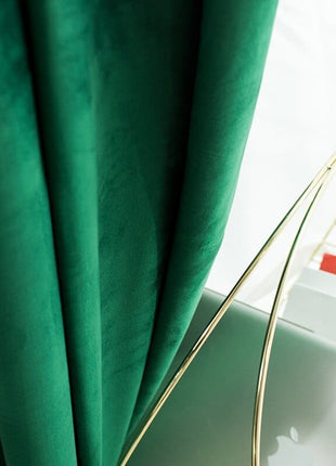 Rideau Velours Vert