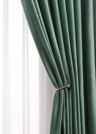 Rideau Vert Velours Tendance