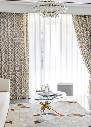 Rideau a Motifs Geometriques