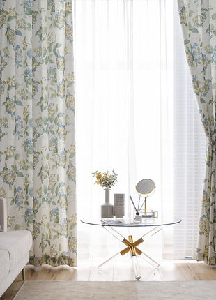 Rideau blanc provençal