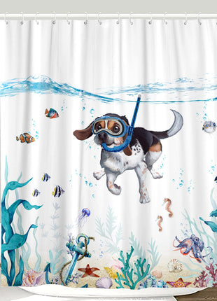 Rideau de Douche Chien (L180cm x H200cm)