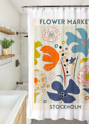 Rideau de Douche Fleurs (L180cm x H200cm)