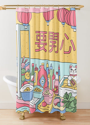 Rideau de Douche Japonais  (L180cm x H200cm)