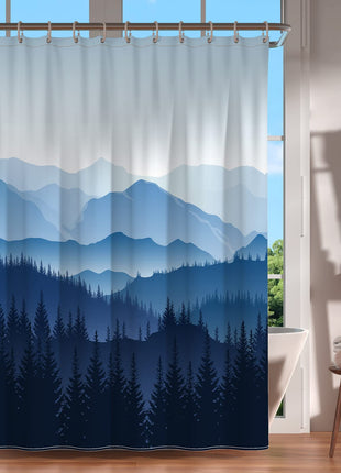 Rideau de Douche Motif Montagne (L180cm x H200cm)