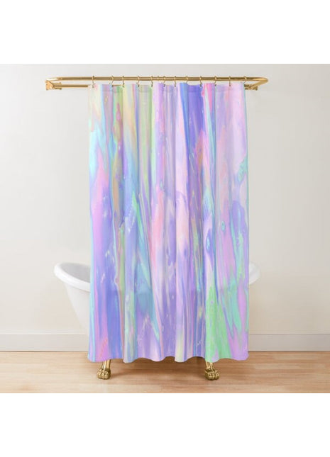 Rideau de Douche Rose  (L180cm x H200cm)