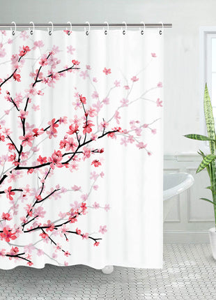 Rideau de Douche Sakura Japonais  (L180cm x H200cm)
