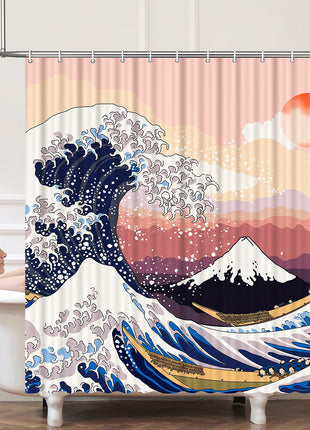 Rideau de Douche Vague de Kanagawa (L180cm x H200cm)