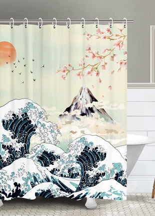 Rideau de Douche Vague de Kanagawa (L180cm x H200cm)