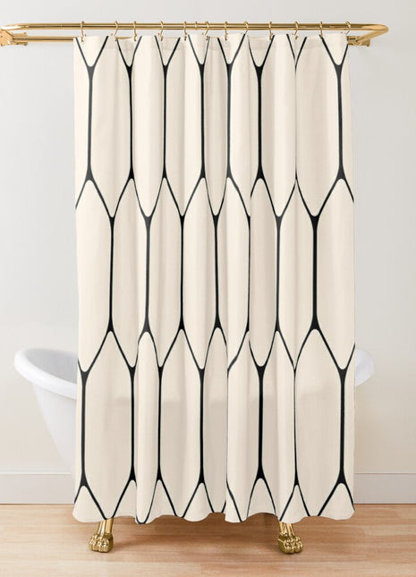 Rideau de Douche motif Geometrique (L180cm x H200cm)