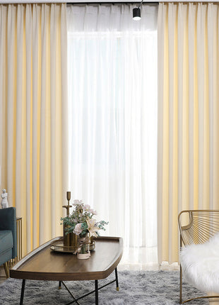 Rideau en Velours Beige