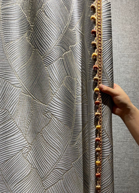 Rideaux Gris Argenté