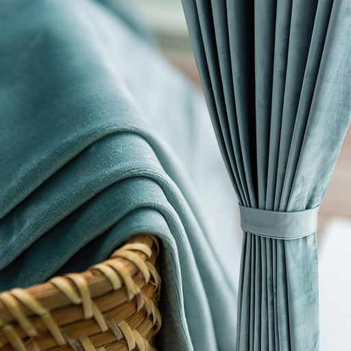Rideaux Velours Bleu