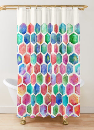 Rideu de Douche Geometrique  (L180cm x H200cm)