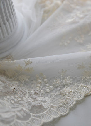 Voilage Blanc Brodé