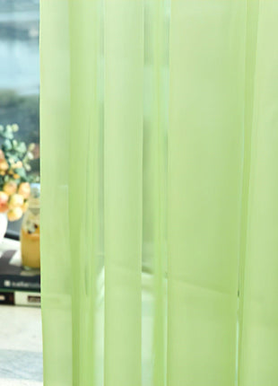 Voilage Blanc et Vert