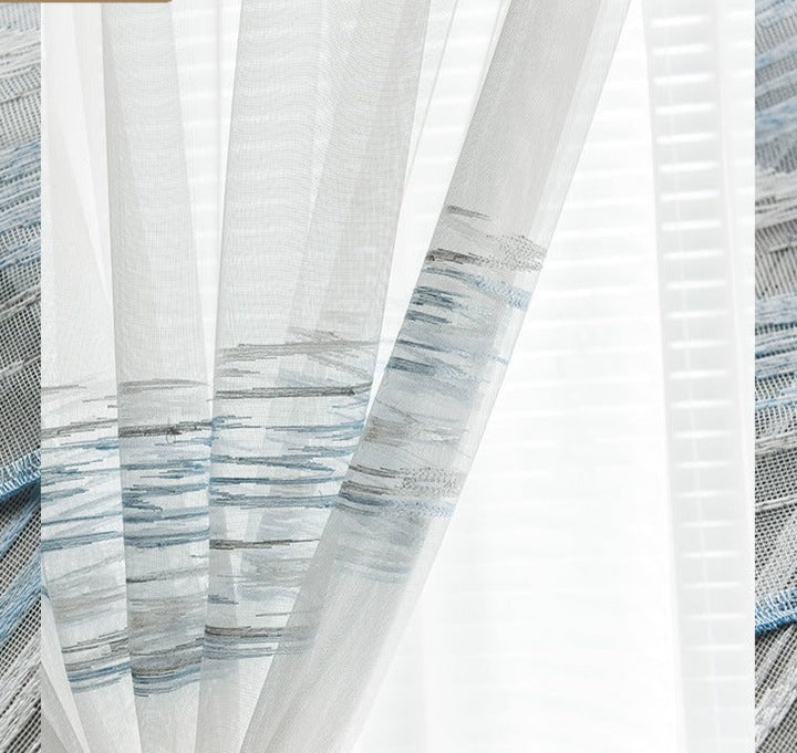 Blue and white curtains Deco curtains