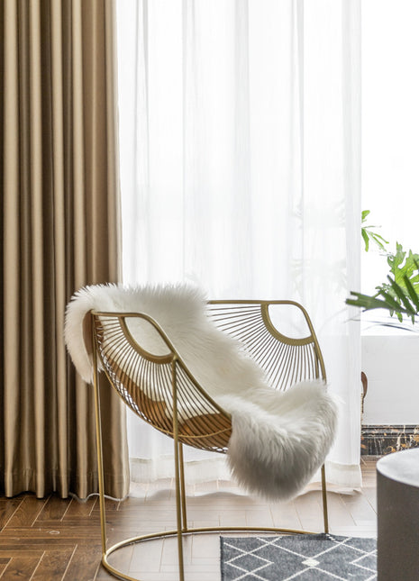 Rideau Occultant Beige Doré