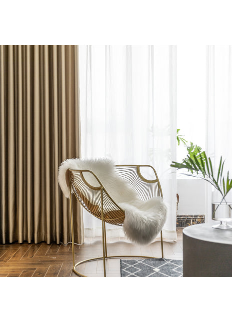 Rideau Occultant Beige Doré
